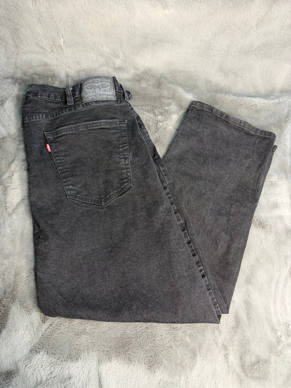 Levi’s 541 Black Jeans W40 L30 Athletic Fit Tapered Denim Vintage Wash
